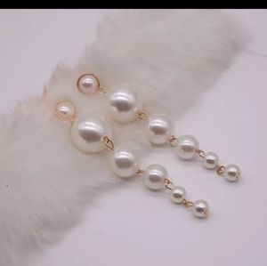 ☀️CHIC GORGEOUS GOLD PEARL DANGLING EARRINGS